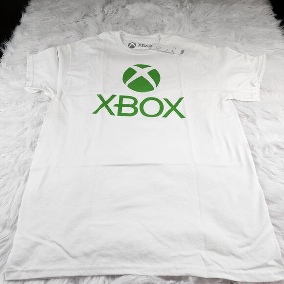 Xbox Unisex Medium Iridescent Logo Adult T-Shirt Original Video Game Gamer Tee - Picture 3 of 7